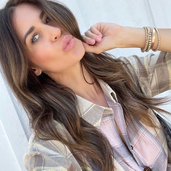 LAST3 • All Seasons Girly Plaid Button Up Shirt